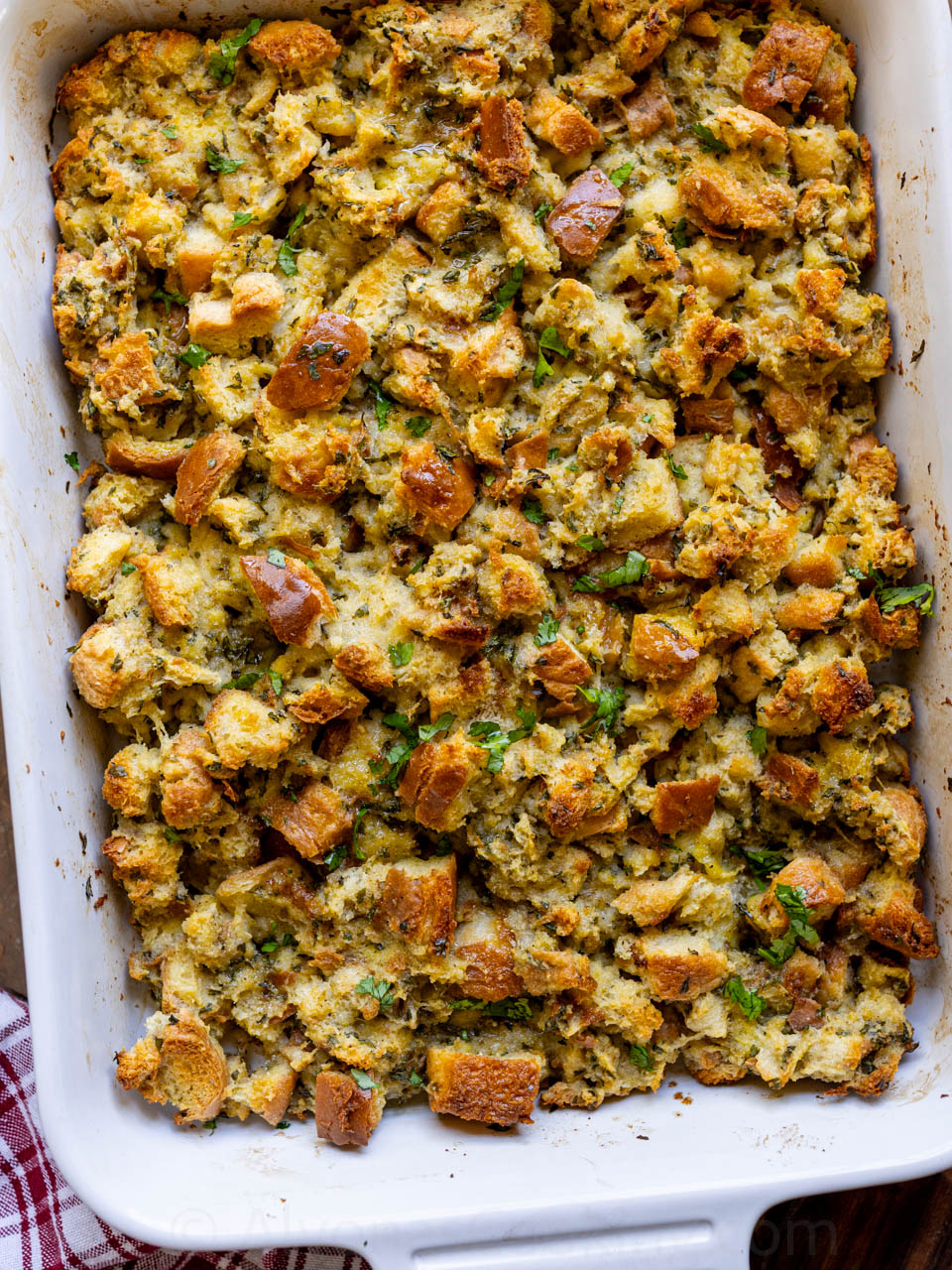Ditch Boxed Mixes: Fluffy Buttery Herb Stuffing Recipe